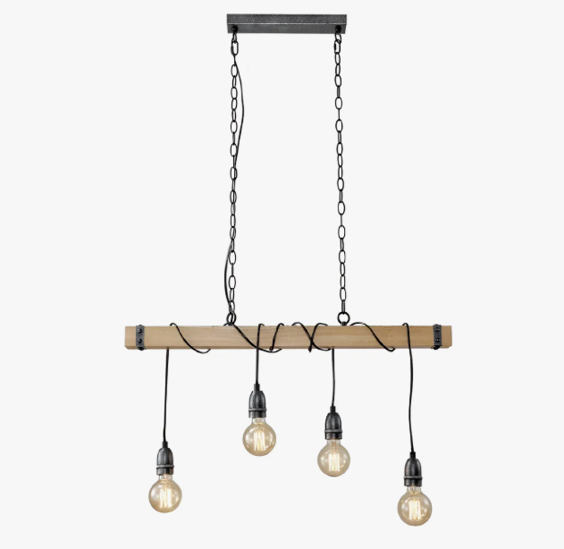 Lámpara Colgante Safiro 4 Luces E27 Atik